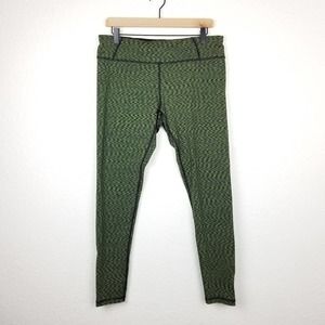 Lucy Revolution Run Active Tight Legging Green Space Dye Womens Large Pre-Owned